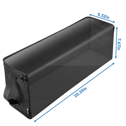 Game Disc Storage Bag Compatible with Wii PS2 Xbox 360 Games | Portable Carrying Case Holds 37 Discs Boxes, Clear TPU Organizer Bag, Compatible with Wii U Gamecube Standard DVD Case, Black