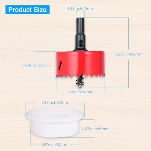 Desk Grommet 2 inch/50m,10Pcs Cable Grommet with Hole Saw & 15 Zip Ties,Desk Hole Grommet Desk Cord Hole Cover Desk Cable Grommet for Office Home Desk Table - color: White-B