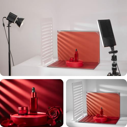 10Pcs 20Patterns Product Photography Backdrops Kit, Photo Backdrop Board with Shadow Props, Food Photography Backdrops & Backgrounds for Jewelry & Cosmetics, 16.5 x 11.7 in