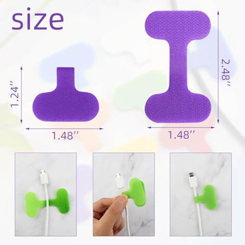 32 Pieces Multi-Color Electronic Cable Identification Tags Write On Cord Labels for Computers Cable Management Writable Wire Tags for Electronics Self-Adhesive Nylon Wrap-It Cable Label (8 Colors)