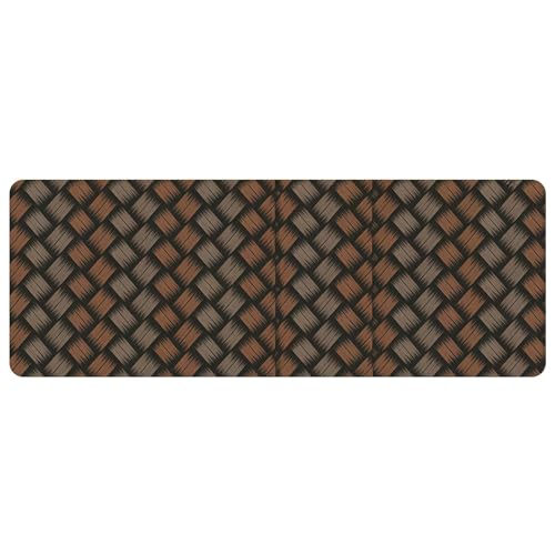 Leather Minimalist Desk Pad, Colorful Art Mouse Pad Large Computer Keyboard Gaming Mousepad Waterproof Desktop Protector & Cover, Decorative PU Leather Laptop Mouse Mat Home Decor 10 x 25.6 inch C63 - color: colorful-14