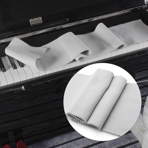CashBeat 88 Key Piano Keyboard Dust Cover Velvet Red Gray Set | Velvet cloth, red and gray 2-pack, fits 88-key upright grand digital piano, anti-dust keyboard protector - size: cover