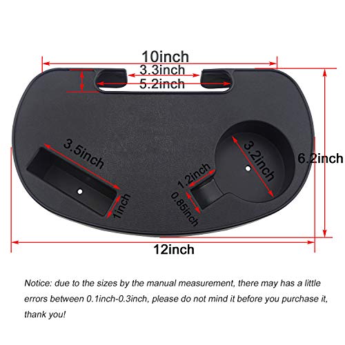 Oval Zero Gravity Lounge Chair with Cup Holder and Tray, Side Recliner, Mobile Phone Slot, Snack Tray - Black