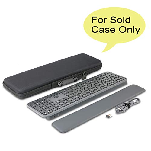 co2CREA Hard Case Replacement for Logitech MX Keys S/MX Keys Advanced Wireless Illuminated Keyboard (Case for MX Keys Keyboard, Black Case) - color: Black, size: Case for MX Keys Keyboard