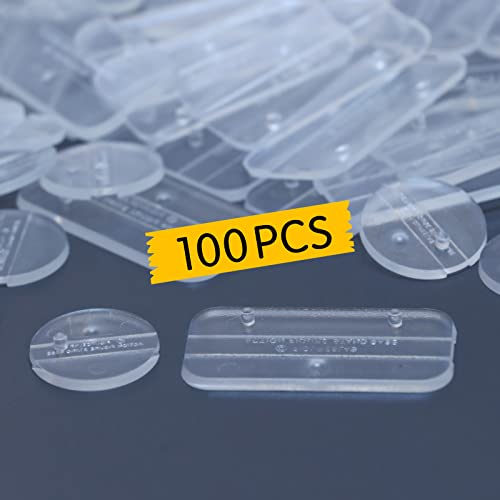 100PCS Action Figure Stand, 6inch Figures Toy Support Stands Display Bases Holder, Compatible with 1/12 Scale Mavel Legends Series/GiJeo Classified Series/D C/Mo tu, Mix Square & Round - color: 100PACK Transparent(Square&Round)