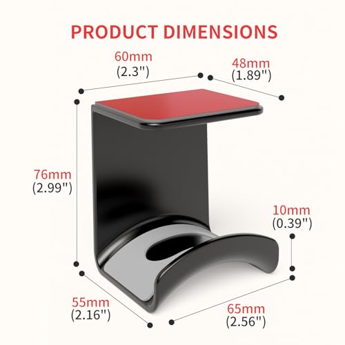 Game Headphone Stand for Desk Mini Headphone Hanger Holder with Strong Adhesive Game Headset Stand Headphone Holder-Under Desk… - style: under desk