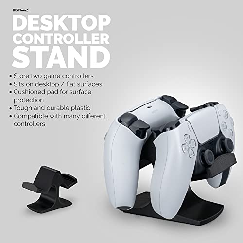 Dual Game Controller Desktop Holder Stand - Universal Design for Xbox ONE, PS5, PS4, PC, Steelseries, Steam & More, Reduce Clutter UGDS-03 (Black) - color: UGDS-03 Black