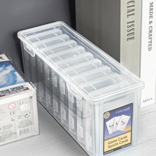 10 PCS Trading Card Storage Box Set, Plastic Top loaders Storage Box, Fit for Standard Card, Top Loaders and Magnetic Card Holders