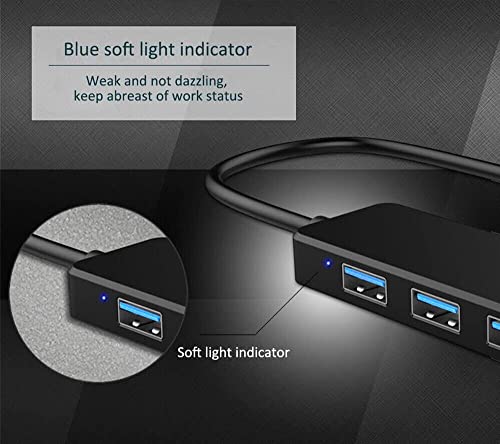 USB Hub 4 Port, VIENON USB 3.0 Hub USB Splitter for Laptop, USB Port Extender USB A Hub for PC, Desktop, Xbox, PS4, Flash Drive, Printer, Keyboard, Mouse, HDD, Plug and Play(Not for Charging) - size: 1FT, style: USB Hub