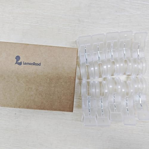 LemonRoad 10 Pack Large Balloon Arch Clips Plastic Transparent Backdrop Spring Clamps 3.5 Inch Heavy Duty Clip for Balloon Arch Kit Birthday Decoration Crafts Woodworking Photography Studios (Clear) - color: Clear