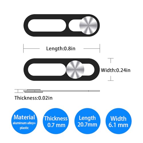 Webcam Cover,Front Camera Cover Compatible for iPhone 15/15 Plus/15 Pro/15 Pro Max/14 Pro/14 Pro Max,Protect Privacy and Security,Not Affect Face ID, 2 Pack-Silver - color: Silver
