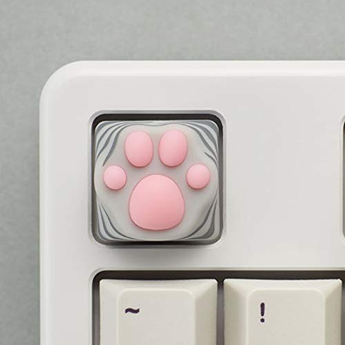 SYA ZOMOPLUS Cute Cat Paw Keycap,Squishy Paw Custom Keycaps for Mechanical Keyboard,Suitable for Cherry MX/Gateron Switches-ESC Keys 1Pcs (American Shorthair) - color: American Shorthair