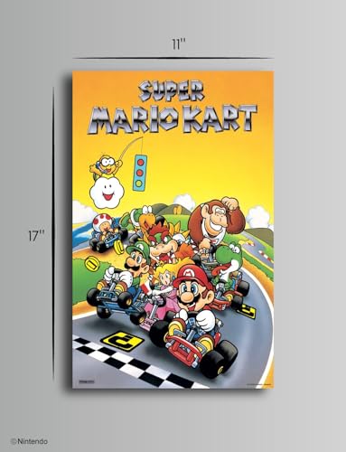 Pyramid America Nintendo - Super Mario Kart - 11 x 17 Poster Wall Art, Ideal for Home Decor, Room Decor & Living Room Decor