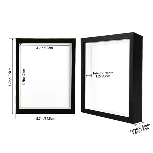 5x7 Shadow Box Frame Display Case with Letter Stickers, 3D Picture Frame, Display Case Box for Memorabilia, Baby Items, Wedding Memories, Crafts, Tickets and Photos (3Pcs-Black, 5x7) - color: 3pcs-black, size: 5x7
