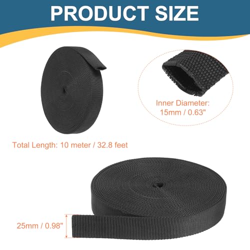 HARFINGTON Nylon Protective Hose Sleeve 0.6" ID 33FT Cable Cover Sheath Hydraulic Hose Protector Wrap for Welding Cord Tig Torch Hydraulic, Black - size: 0.6" ID 33FT