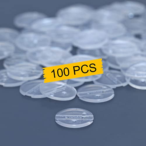 100PCS Action Figure Support Stand with Peg, 6 inch Figures Toy Display Stands Holder Bases, Compatible with 1/12 Mavel Legends Series/GiJeo Classified Series/D C/Mo tu Models - color: 100PACK Transparent(Round)