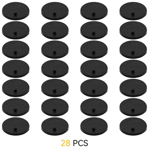 28PCS 6 Inch Action Figure Stand Display Bases with Peg Toy Organizer Holder Accessories Compatible with Mavel Legends Series/GiJeo Classified Series/D C/Mo tu Models 1/12 Figures, Black Round - color: 28PACK Black(Round)