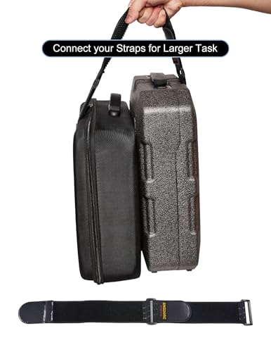 Elastic Cinch Straps-12"x2"(6 pack) with Anti-Slip strips,Heavy Duty Multipurpose Hook and Loop Storage Straps with Buckle,Hoses,Cables, Ropes,Truck,Bike or Pant Garters - size: 2"x12"- 6Pack