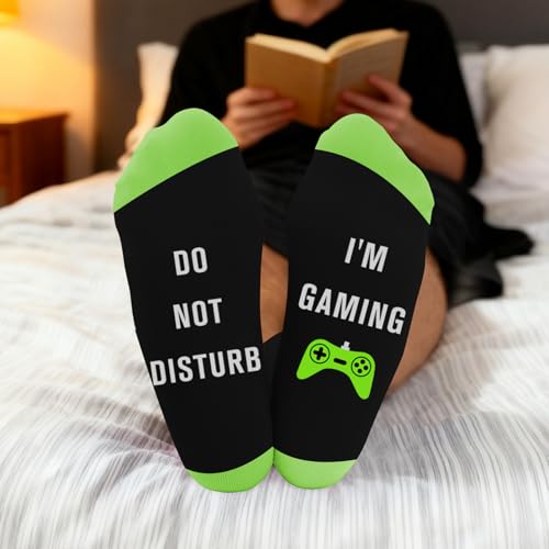 Gamer Gifts for Men, Boys, Women, Girls, Gaming Gifts Christmas Birthday Stocking Stuffers Fathers Day Valentines Day Gift Ideas for Gamers Funny Game Socks for Game Lovers, Boyfriend, Friend