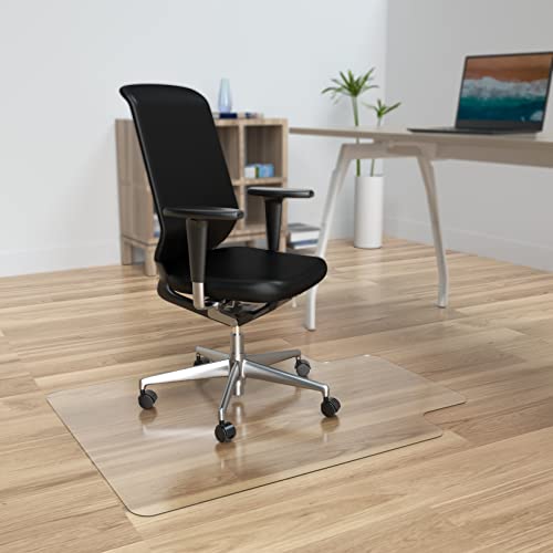 Amyracel Chair Mat for Hardwood Floor, 36” x 48” Computer Desk Chair Mat, Easy Glide Office Floor Protector Mat for Home Office - color: Clear, size: 36" x 48" Lip