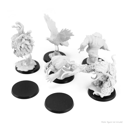 100Pcs 40mm/1.57inch Plastic Model Miniature Bases,4mm/0.16 Thick Circular War Figure Display Stands For Gaming Miniatures or Wargames Role Playing Board Game Figure Toy(100PCS-40mm-Black Round) - color: 100PCS-40mm-Black Round