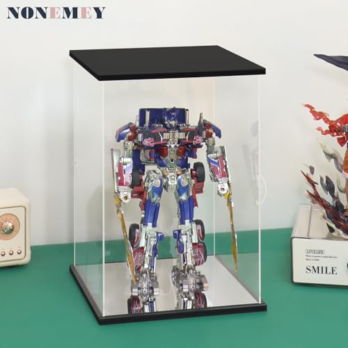 NONEMEY Clear Acrylic Display Case with Remote Control Light for 1000% Bearbrick, Dustproof Model Showcase Organizer Box, Display Case for Collectibles Bearbrick (15.7×12×30inch,40×30×76cm) - size: 15.7×12×30 inch, 40×30×76 cm