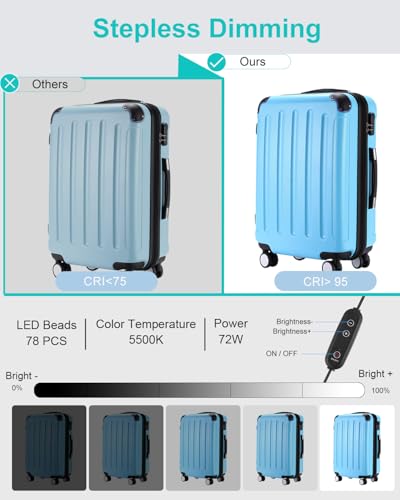 Light Box Photography, PULUZ 31'' Portable Photo Studio Light Box with 156 LED Lights &3 Color Backdrops Professional Photography Lighting Tent Kit for Big Product Photography Lightbox - color: 31.5x31.5x31.5in