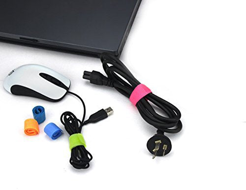 50pcs Cable Ties Reusable Fastening Wire Organizer Cord Rope Holder 7 Inch (Multi-Colour2) - color: Multi-colour2