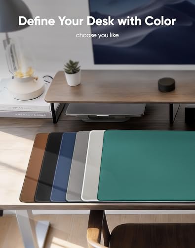Reniteco Waterproof Large Gaming Mouse Pad with Durable Stitched Edges, Non-Slip Rubber Base, Grainy Jacquard Mouse Mat Desk Pad for Home Office Gaming, 35.4''x15.7''x0.12'', Matte Beige - color: Matte Beige, size: 35.4''x15.7''x0.12"