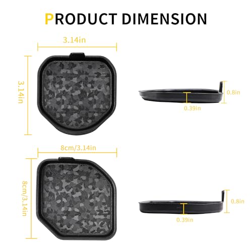 Cup Holder Inserts Coaster Compatible with Jeep Wrangler JL Gladiator JT 2018-2026 Accessories, Center Console Cupholder Pad, Non-Slip Drink Liner, Original Design, TPE, 4-Pcs Front Rear - size: 4 Pack for JLFront Rear