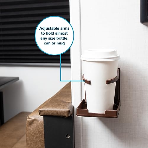 Camco Camper/RV Drink Holder - Features Adjustable Space-Saving Design & Holds Almost Any Size Mug, Cup, Bottle or Can - Extra Cup Holder for Cars, Trucks, RVs, Vans, Boats, and More - Brown (44043) - color: Brown