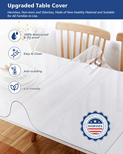 12X48 Inch Small Clear Desk Protector Pad Blotter 1.5mm Thick Plastic Vinyl Table Cover Heavy Duty Waterproof Table Pad Mat for Wood Furniture Coffee Dining Room Table Protector Chair Floor Mat - color: Upgraded Verison Clear 1.5mm, size: 12X48 Inches