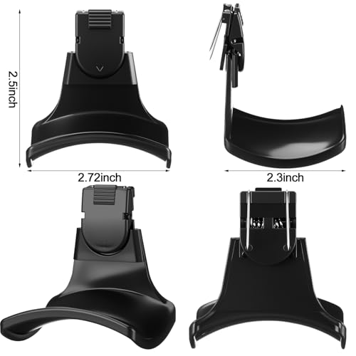 4 Set Fabric Wall Headphones Hook for Cubicle Organization Headset Stand for Desk Office Accessories Cubicle Decorations (Black) - color: Black