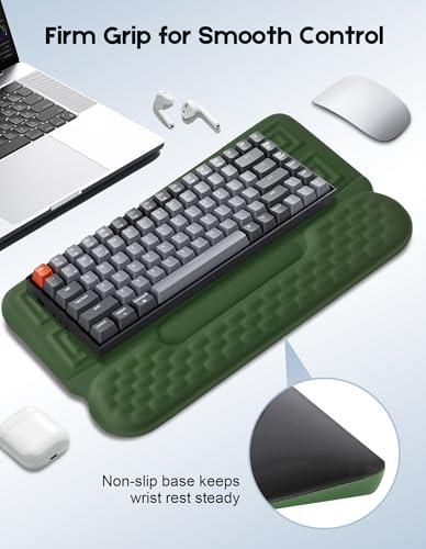 Wrist Rest with Keyboard Stand and Storage Slot, Ergonomic Computer Keyboard Wrist Rest, Soft Memory Foam, Non-Slip Base, Wrist Pad for Keyboard Pad with Wrist Support for Work Study Game