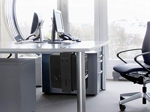 Monoprice PC Tower Holder - Adjustable Under Desk Mount, Designed for Use with Sit-Stand Desks - Workstream Collection