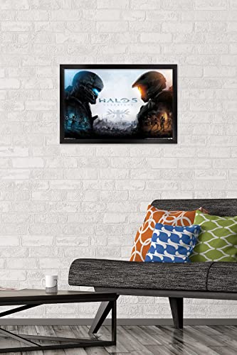 Trends International Halo 5 - Key Art Wall Poster, 22.4L x 14.7W, Black Framed Version - color: Black Framed Version, size: 22.4"L x 14.7"W