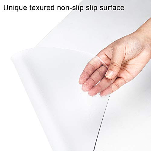 Kuyal Clear Chair Mat, Hard Floor Use, 48" X 53" Transparent Office Home Floor Protector mat Chairmats (48" X 53" Rectangle) - size: 48" x 53" Rectangle