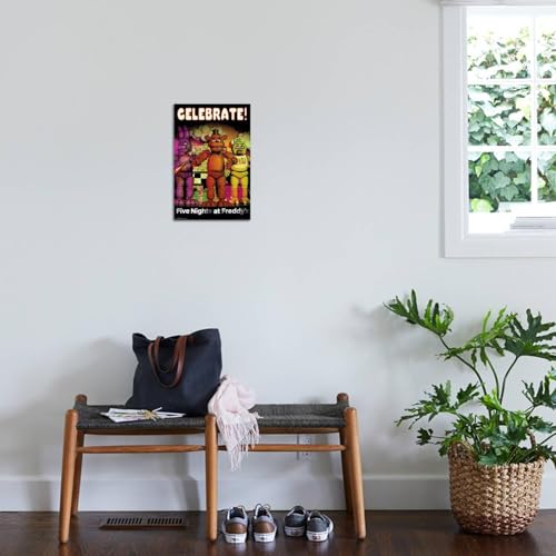 Five Nights at Freddy's - Celebrate Wall Poster, 19L" x 13W", Premium Unframed Version - color: Premium Unframed Version, size: 19"L x 13"W