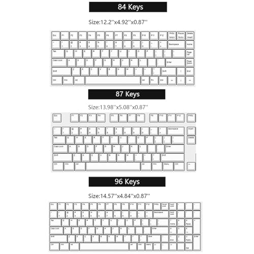 Acrylic Keyboard Dust Cover,87 Keys Transparent Mechanical Keyboard Protective Cover,Compatible with Computer Gaming Keyboards (13.98''x5.08''x0.87'') - size: 87 keys