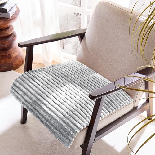 100% Waterproof Couch Arm Covers 2pcs, Fuzzy Chair Arm Covers Thick Soft Recliner Chair Armrest Protectors, Non-Slip Couch Armrest Cover Pet mats for Sofa (Seagull Gray, 22" x 22" 2 Pack) - color: Seagull Gray, size: 22" x 22" 2 Pack