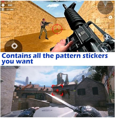 100PCS No Scope Aim Assist Stickers – Static Cling Crosshair Decals for FPS Games, Reusable 1–2cm Aiming Dots for Monitors, PC, PS5, Xbox, Switch – No Glue, Screen Safe