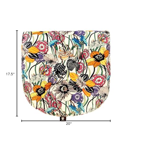 Patio Cushion, Rocking Chair Cushion, Tufted Pads, Set of Upper and Lower with Ties Pack of 2 (2 Sets) - Back 19"×16.5", Seat 16.5"×16.5" (Black Purple Flowers) - color: Black Purple Flowers