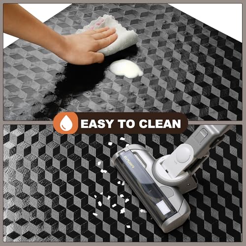 BesWin Office Chair Mat for Hard Floors, 48" x 60" Heavy Duty Large Computer Desk Chair Mats for Hardwood Floor, Anti-Slip Under Chair Floor Protector Mat for Home Office, Gaming - Black - size: 47"×59" (for Hard Floors)