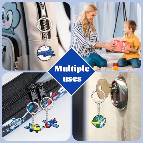Keychains Bulk,Funny Key Chain for Prizes Incentives Holiday Gifts Birthday Party Favors - color: 30pcs Airplane Keychains