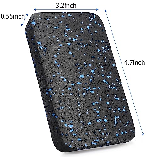 Heavy Duty Treadmill Mat Pads - 6 PCS 0.55" Ultra-Dense Rubber Anti-Vibration Pads - Professional Grade Floor Protection for Large Machines and High-Impact Use - size: 4.7" x 3.2" x 0.55"