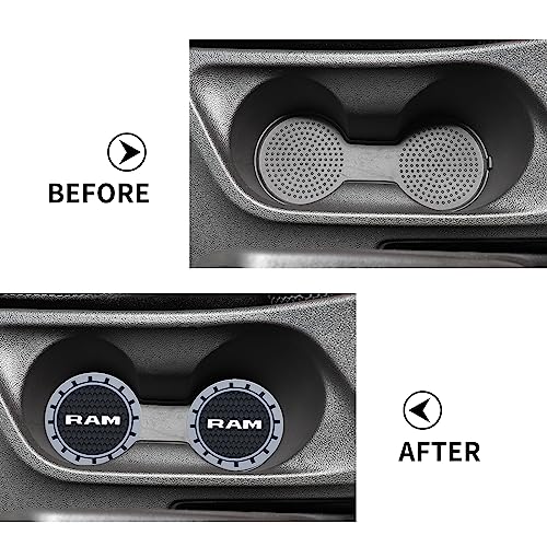 Car Cup Coaster, 2PCS Universal Non-Slip Cup Holders, Compatible with RAM Series Car Cup Holder Coasters,Car Drink Coaster Holder Accessory, Black - color: Hs33a Black