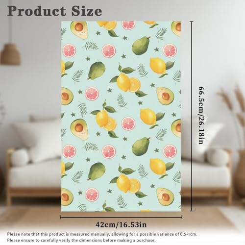 Avocado Lemon Sofa Headrest Covers Recliner Headrest Protector Cover Fade Resistant Headrests Covers Non Slip Slipcovers Couch Furniture Protector for Living Room - color: Avocado Lemon