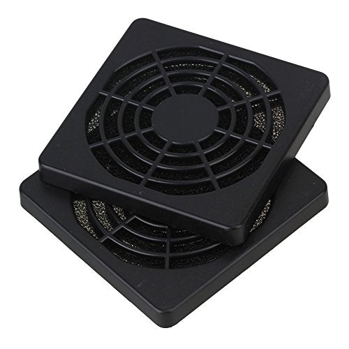 60mm Black Plastic Case Fan Filter Guard Grill or Cover PC Computer Pack of 5