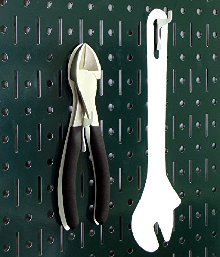 Wall Control Pegboard Organizer 4 ft. Metal Pegboard Standard Tool Storage Kit with Green Toolboard and Black Accessories - color: Green Pegboard with Black Accessories