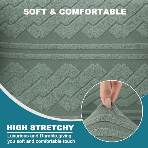 KRFOONN Club Chair Slipcover 2 Piece Stretch Jacquard Round Barrel Chair Covers Removable Tub Chair Slipcover with Elastic Bottom Chair Coverings Furniture Protector Cover for Living Room, T4 - color: Color T4